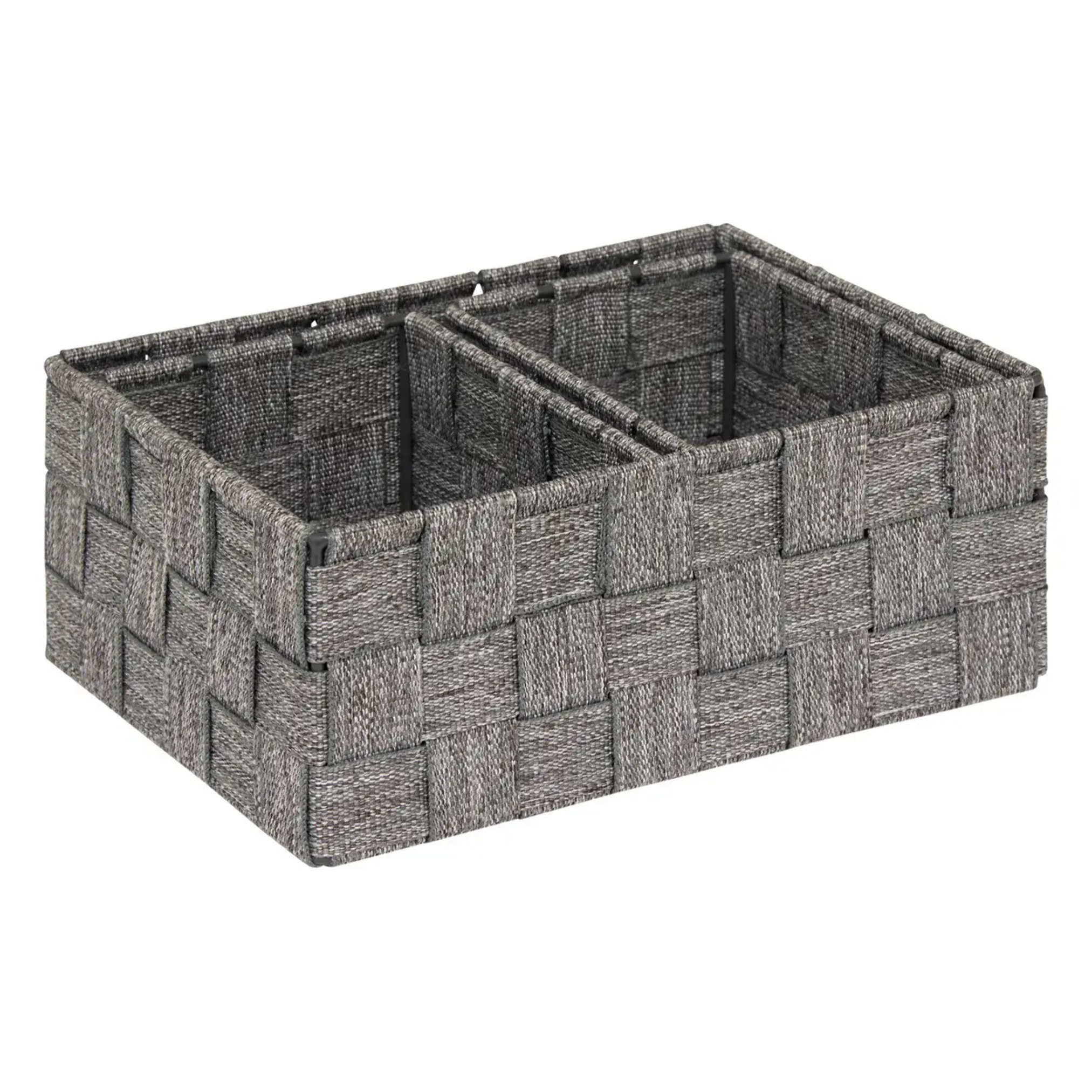 Lot de 3 paniers Lise gris