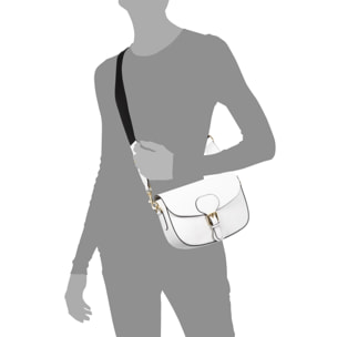 Anghiari borsa a tracolla donna. Pelle autentica finitura Ruga