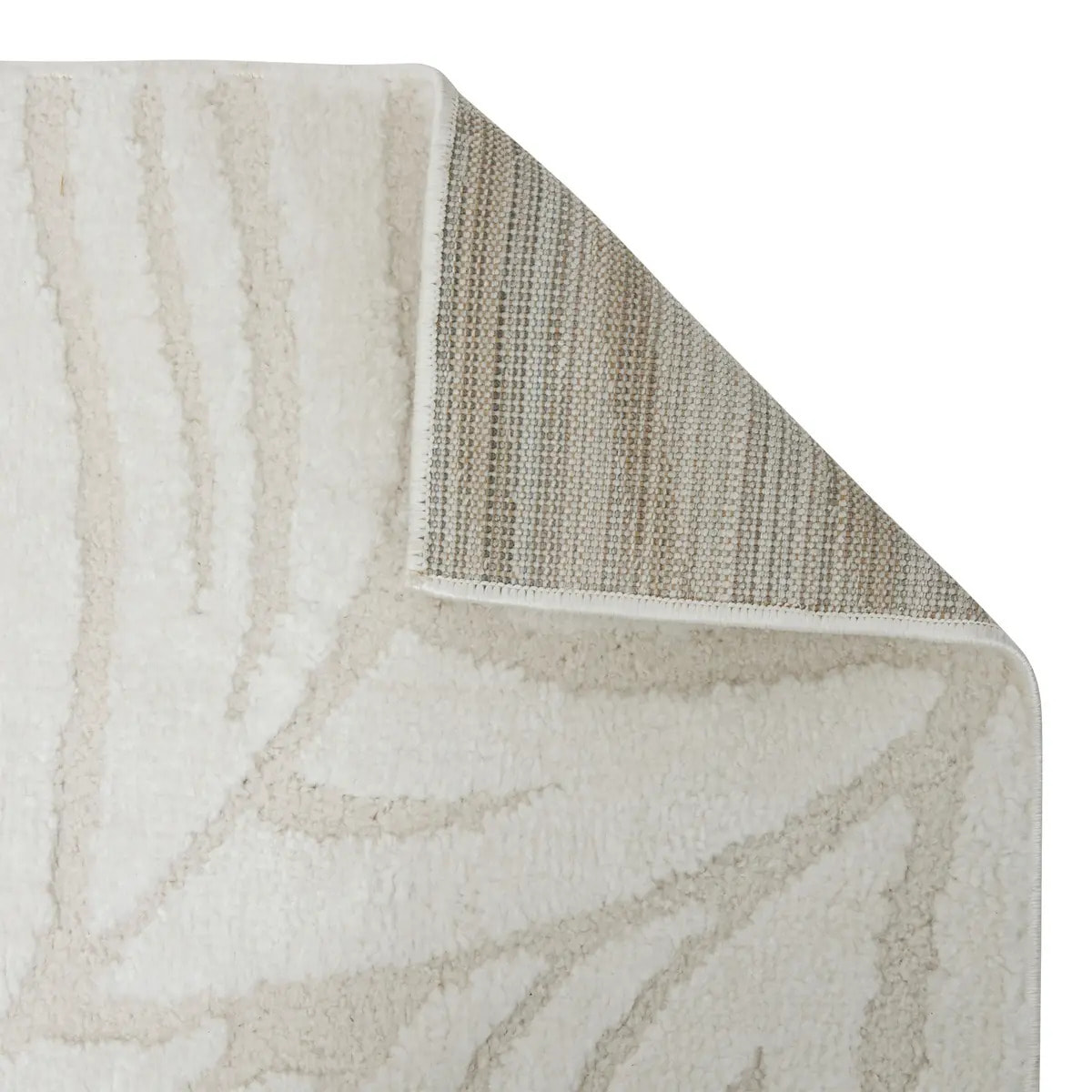 Tapis effet laine Anoai blanc 150x100cm