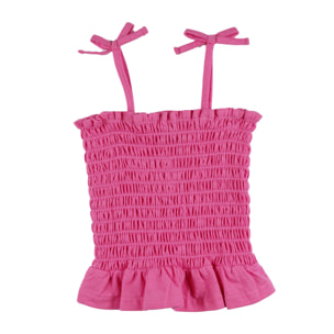 Camiseta de niña fucsia