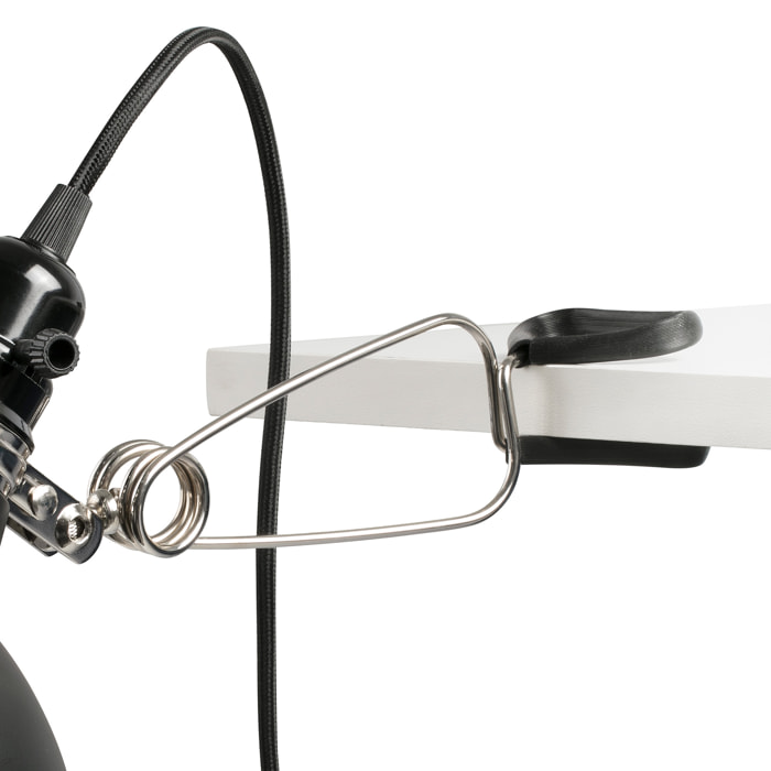 PEPPER Lampada clip nera