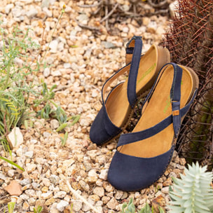 Sandalias N5813 NOBUCK LAVADO DENIM/PANGLAO color Denim