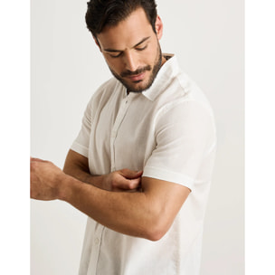 Camisa Manga Corta Blanco - Elan