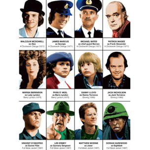 Affiche - Stanley Kubrick characters - Olivier Bourdereau