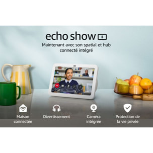 Assistant vocal AMAZON Echo Show 8 Blanc (3e gen.)