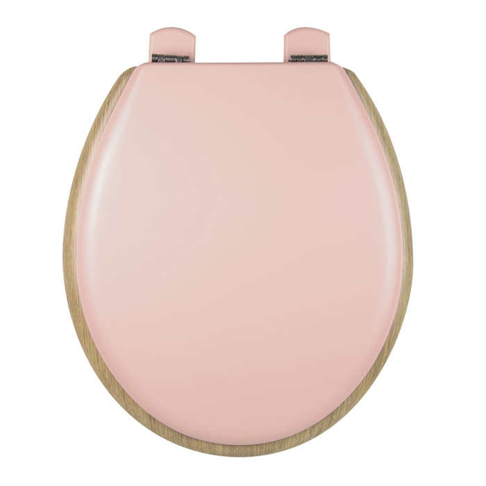 Abattant traditionnel OLFA 'rétro pastel' - Rose Clair