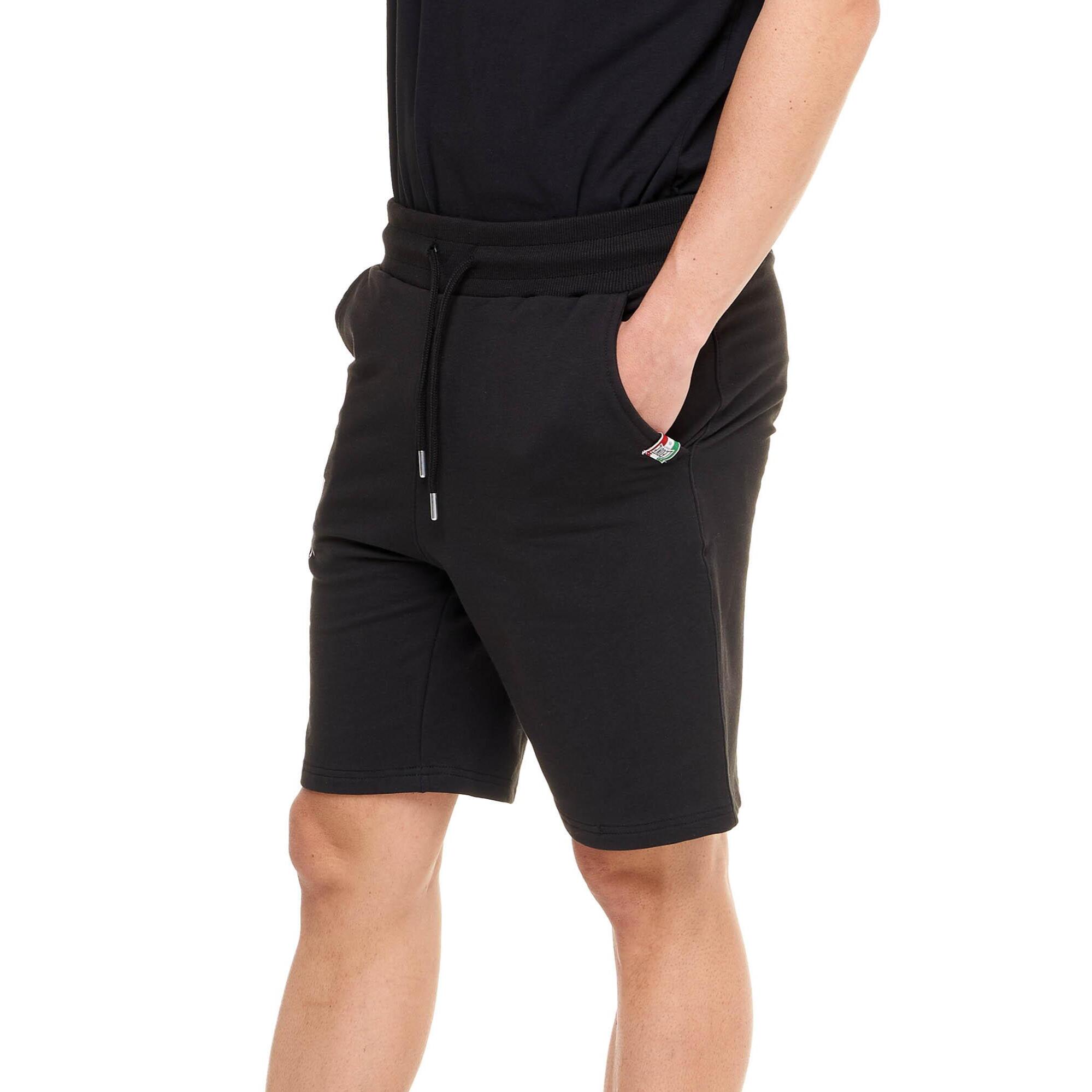 Pantalón corto de hombre con gran logo Leone Basic