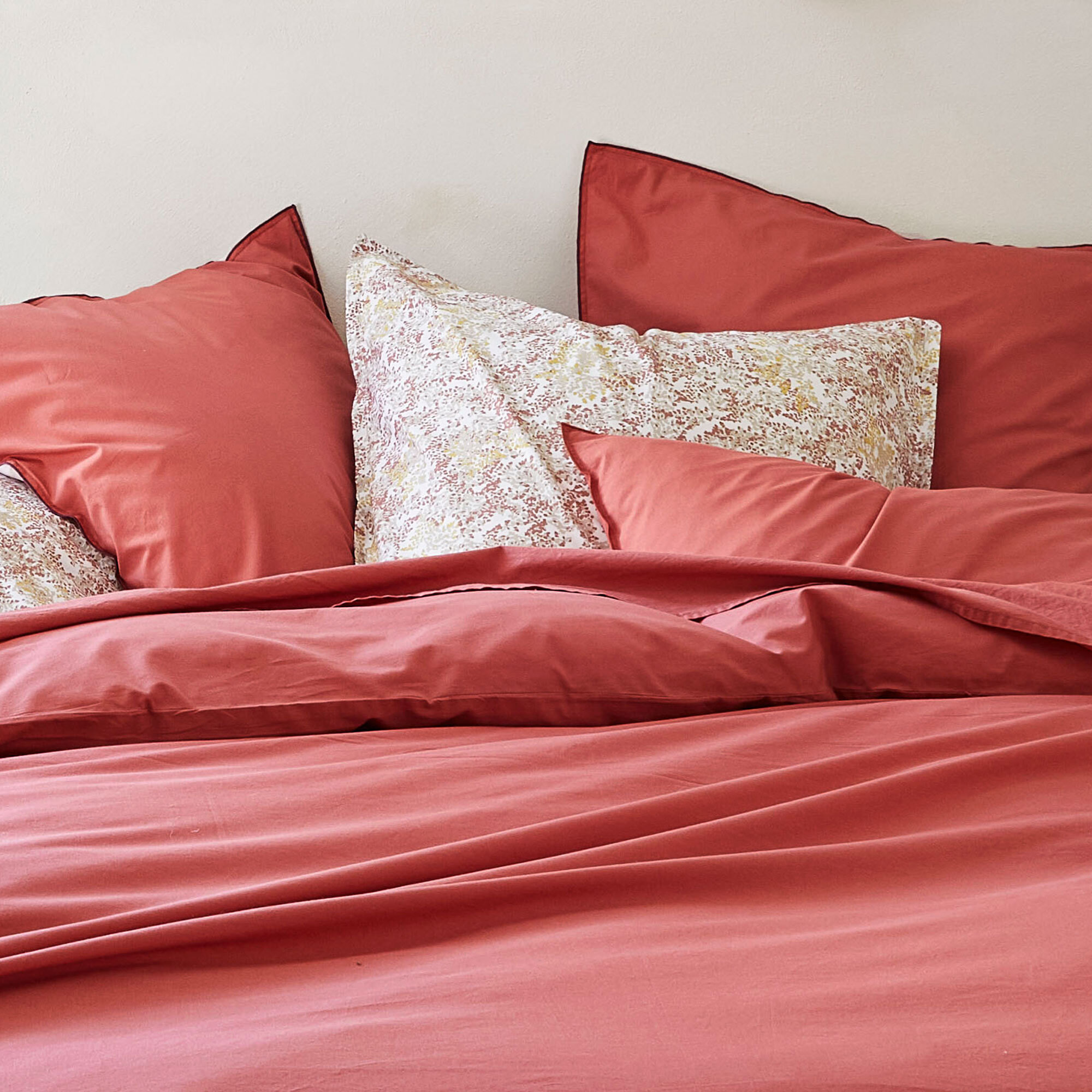 Taie d'oreiller en percale de coton, BRUME