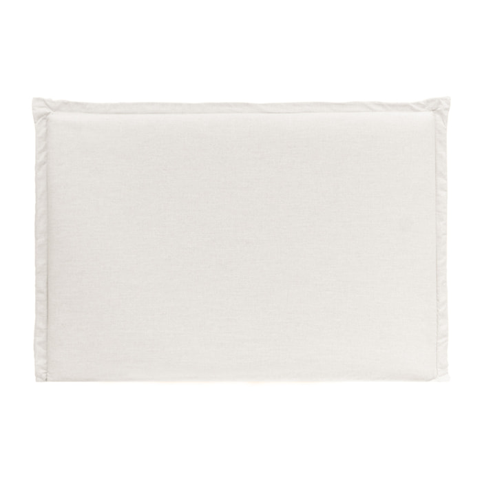 Cabecero tapizado desenfundable de lino blanco de varias medidas