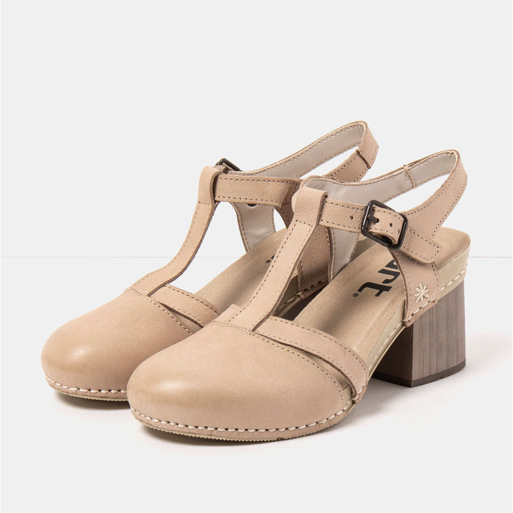 Sandalias con tacón 1874 ROMA CREAM/ I WISH color Cream