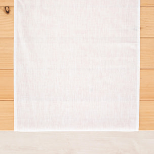 Chemin de table 100% lin Blanc 45x140 cm