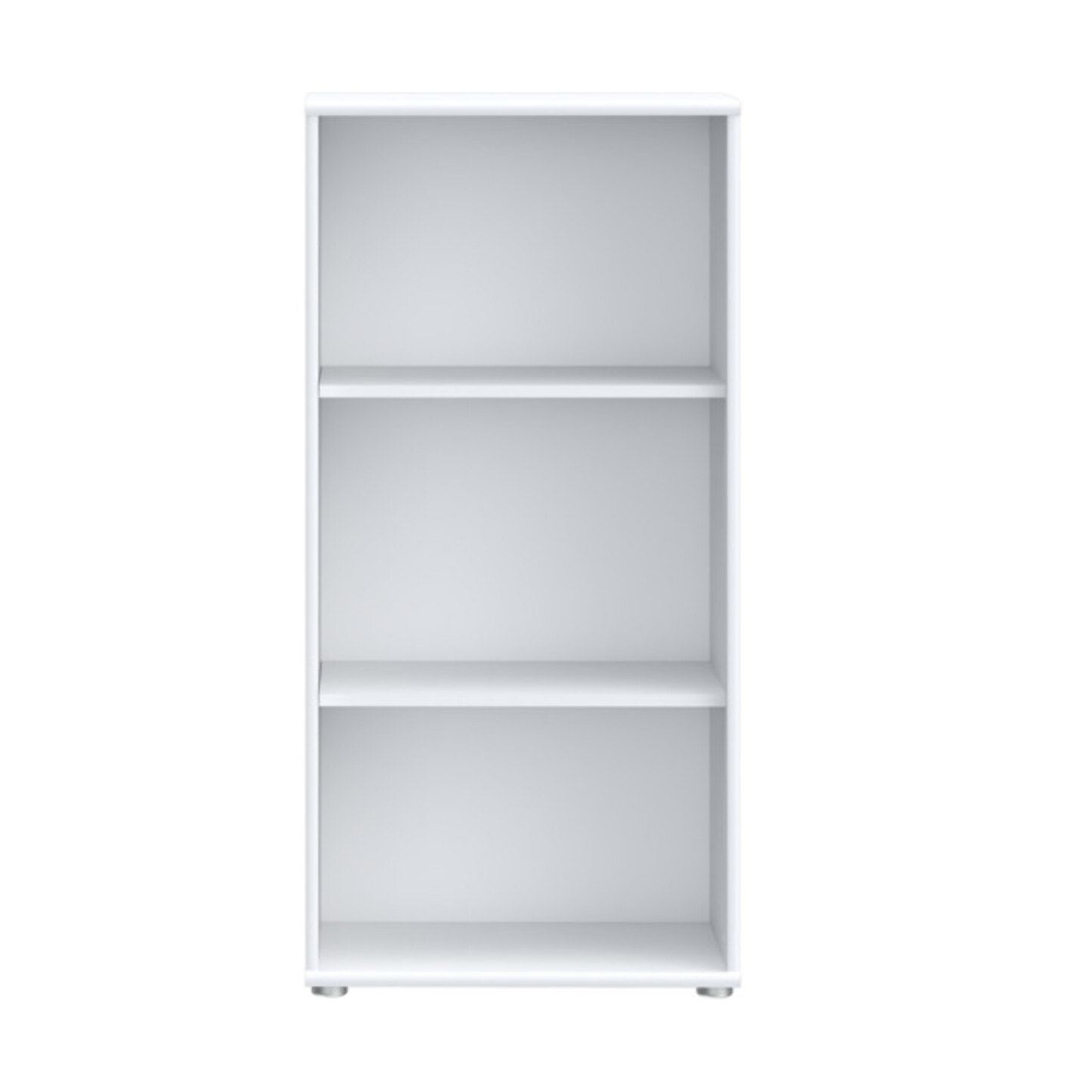 Étagère H. 111 x L. 54 cm décor blanc avec 2 étagères - MIA
