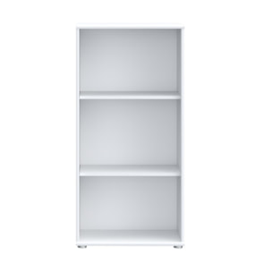 Étagère H. 111 x L. 54 cm décor blanc avec 2 étagères - MIA