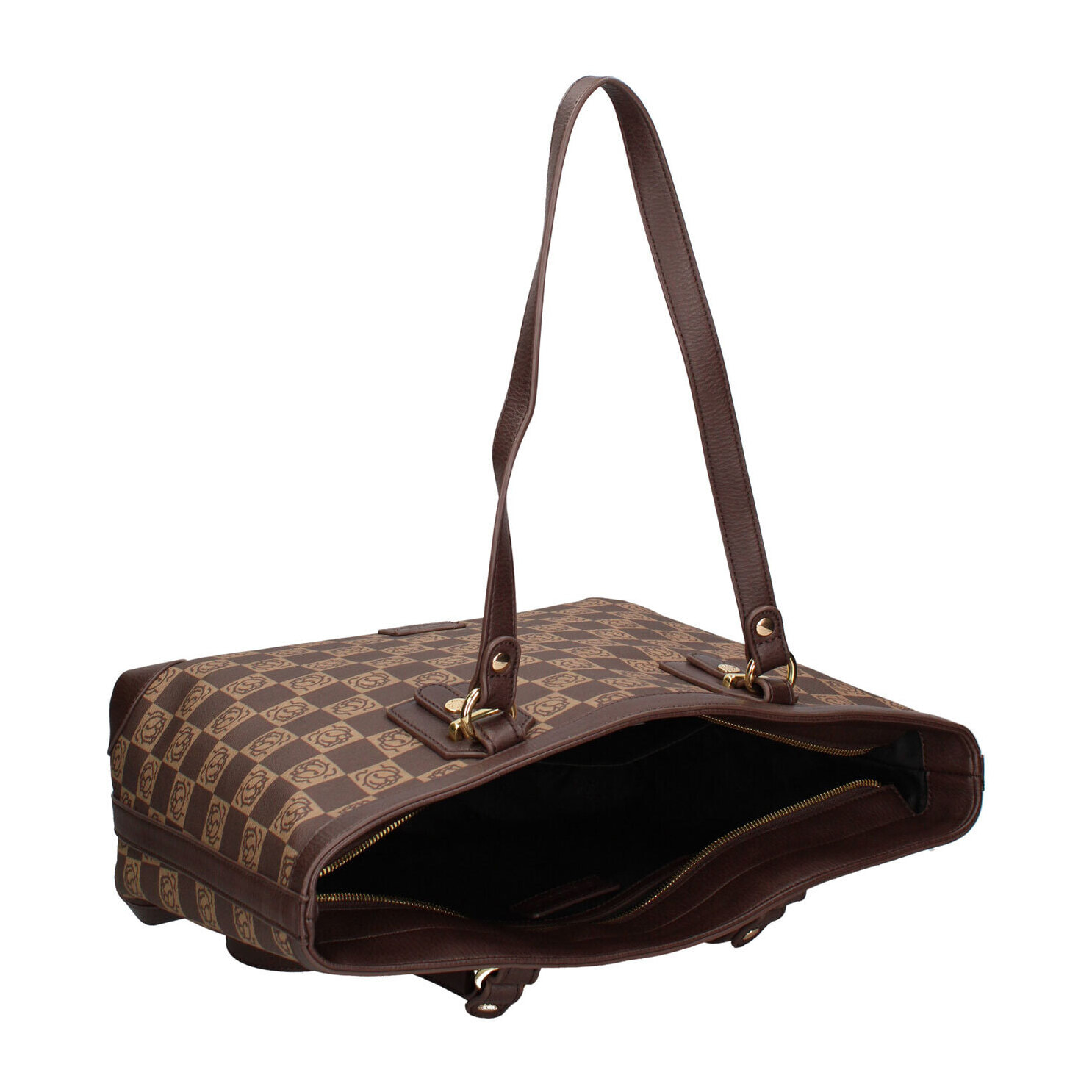 Borsa a spalla da donna Textile Polyurethane 43x29x15 cm