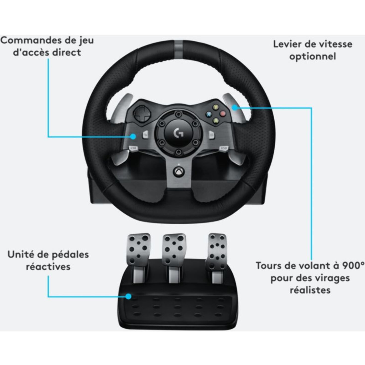 Volant + Pédalier LOGITECH VOLANT G920 + CASQUE ASTRO A10