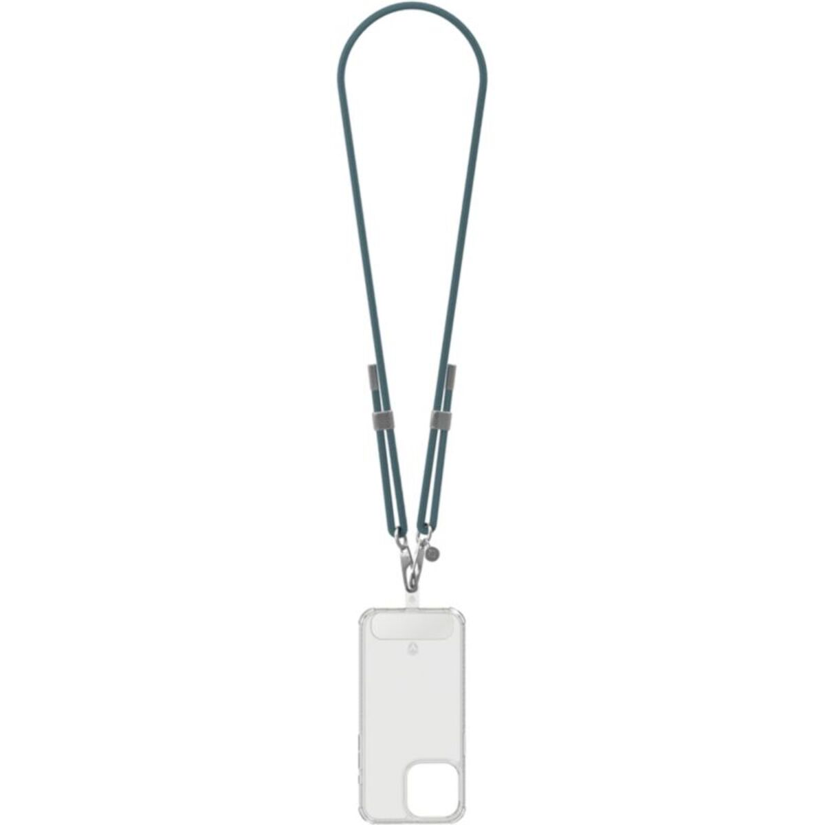 Cordon téléphone FORCE CASE Cordon Verte détails silver