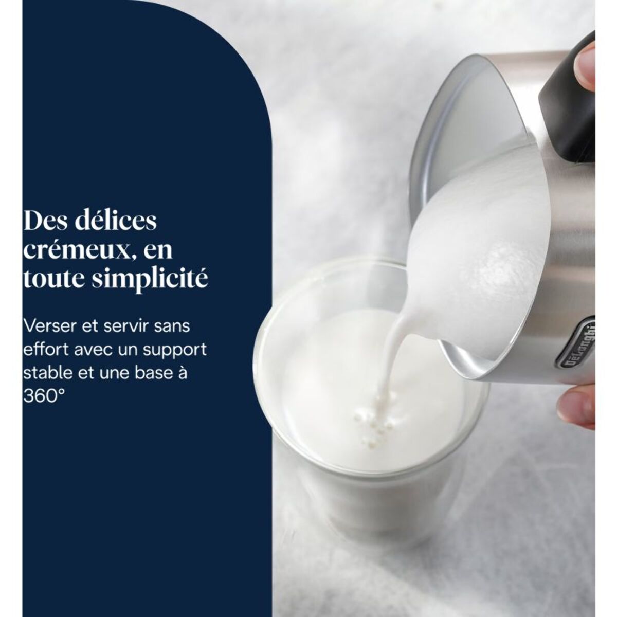 Mousseur à lait DELONGHI LatteMix Métal EMF3.M