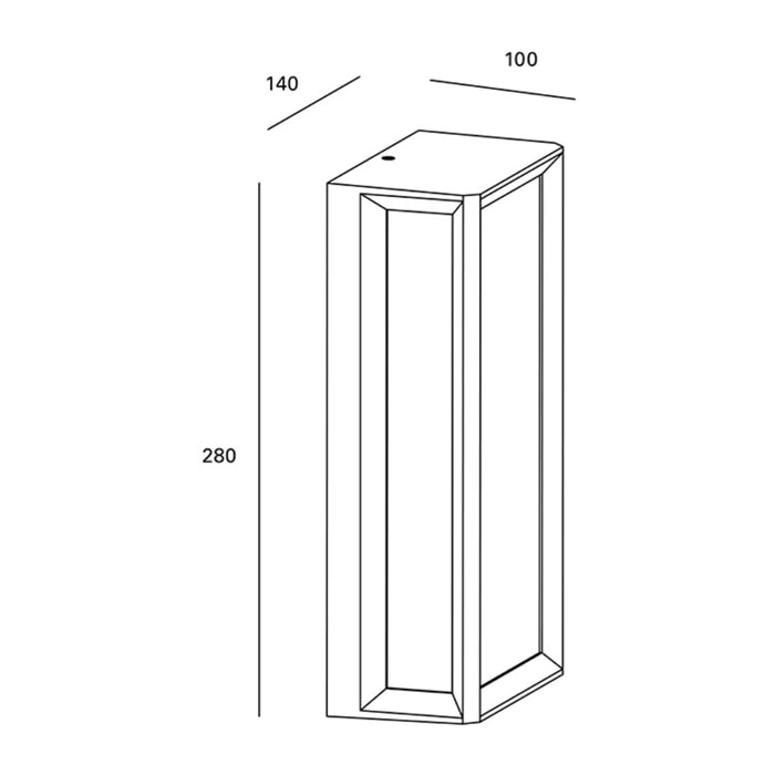 Forlight Aplique Ip44 Thomas E27 23W Gris Urbano