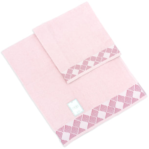 SET ASCIUGAMANI COTTON MANIA – CLESSIDRA - ROSA