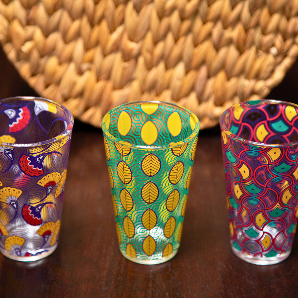 Lot de 6 verres, NYANZA