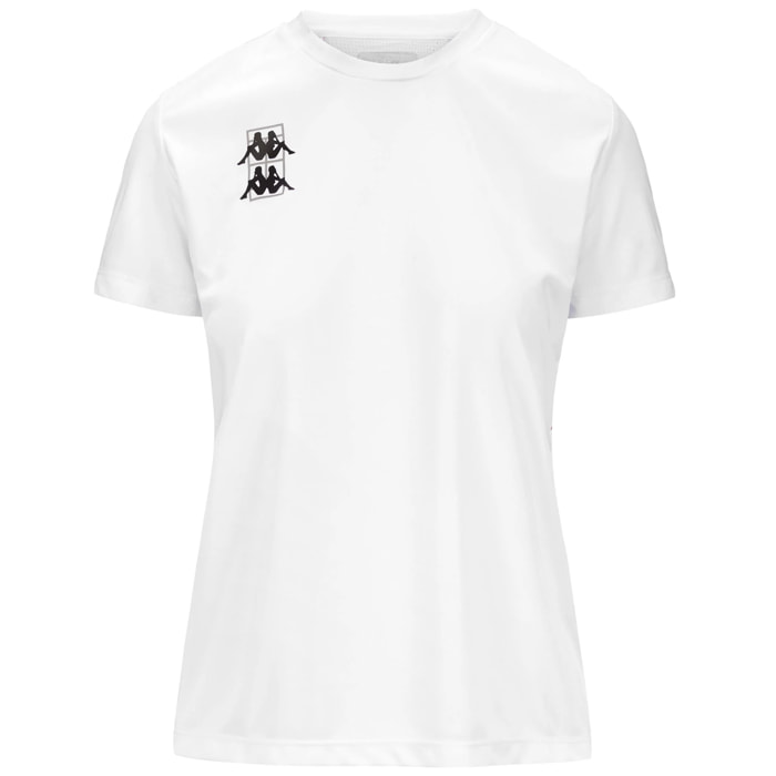 Kappa - Maglie gioco Donna Bianco - Kombat Padel Fitasi