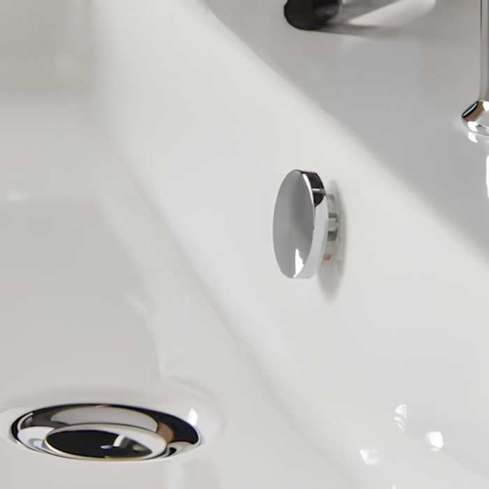 Bonde de vidage clic-clac pour lavabo et vasque chrome