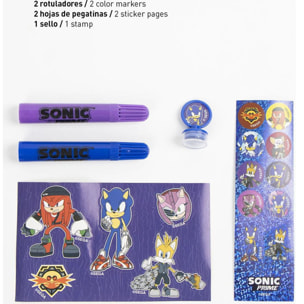 Set Papelería Coloreable Display Sonic Prime