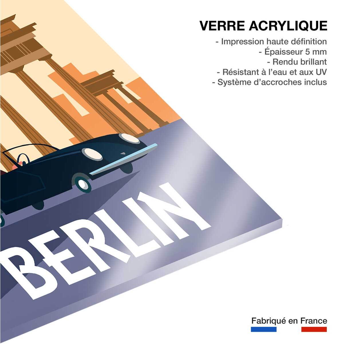 Tableau un week end à berlin Tableau plexiglas
