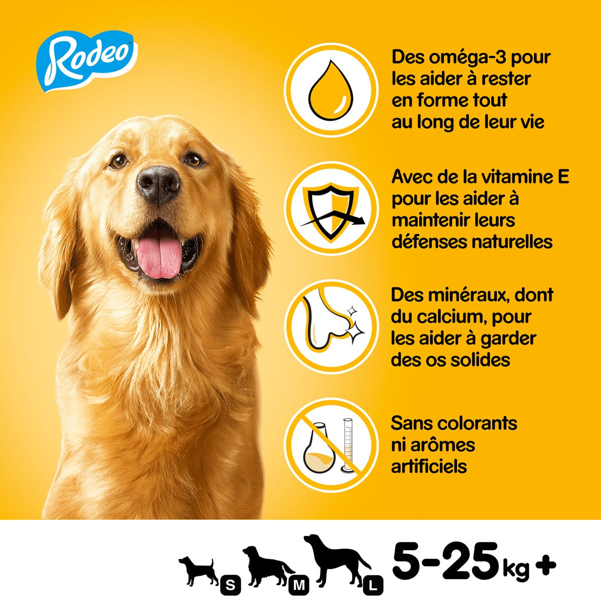 PEDIGREE Rodeo Récompenses au boeuf pour chien 80 friandises (20x4)