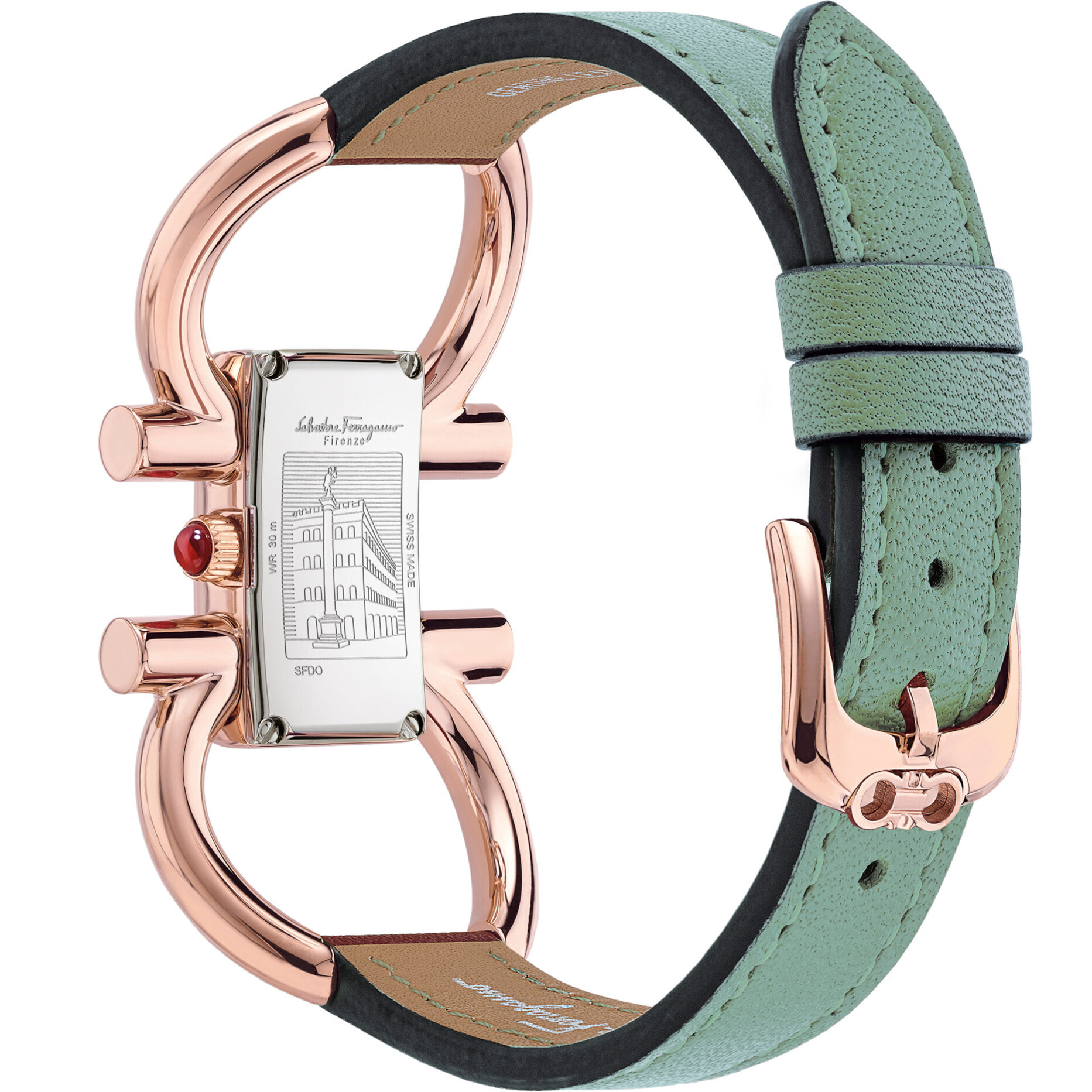 Ferragamo Orologio Analogico Al Quarzo Double Gancini