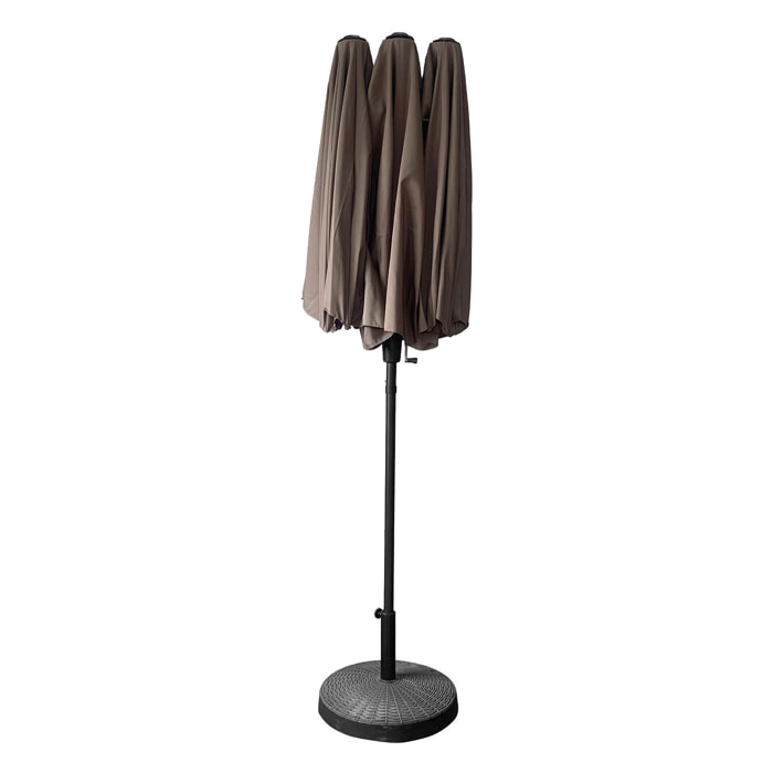 Parasol double LINAI ovale -