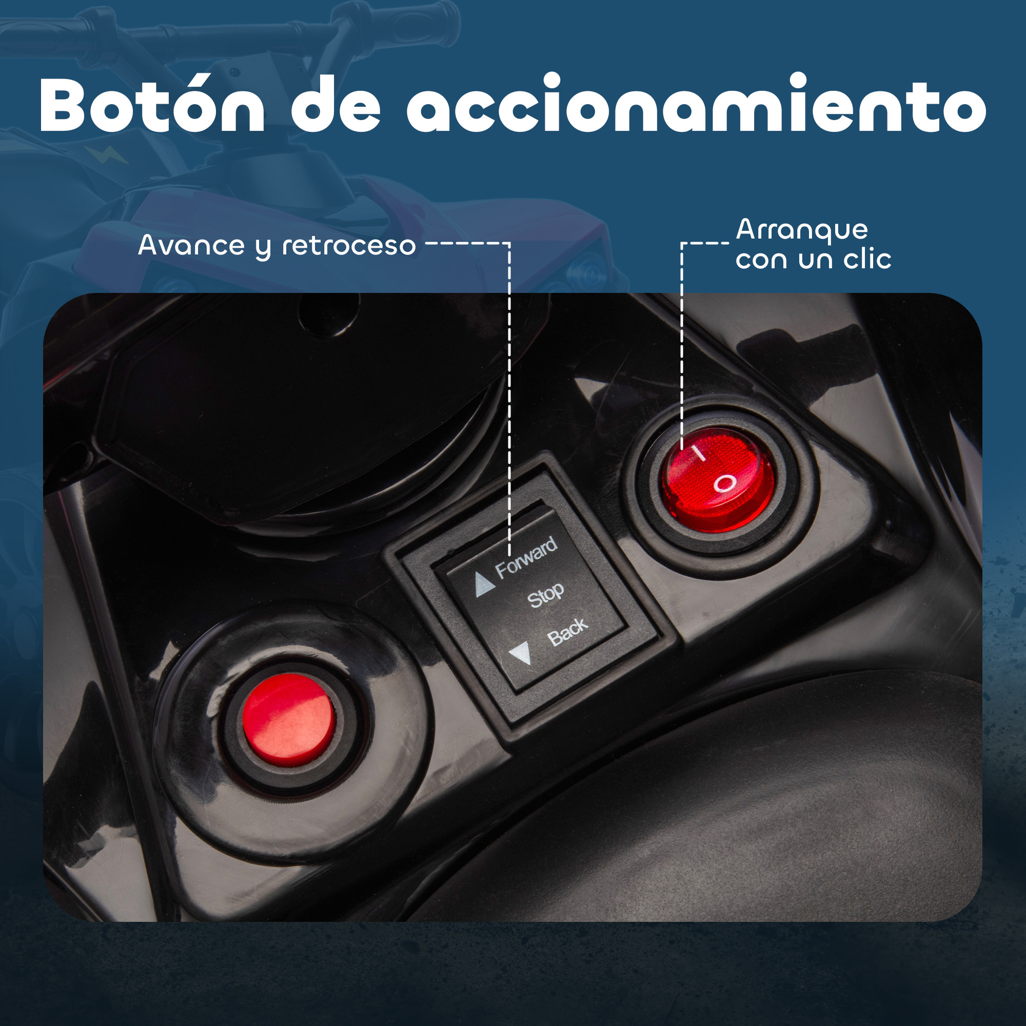 Quad Eléctrico para Niños 6 V, Quad para Niños de 37 a 72 Meses, Velocidad hasta 3â€¯km/h, con Faros y Música, Rosa