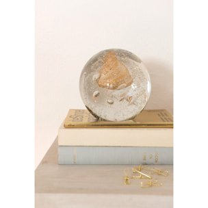 J-Line presse-papier Bulle - verre - or - extra large