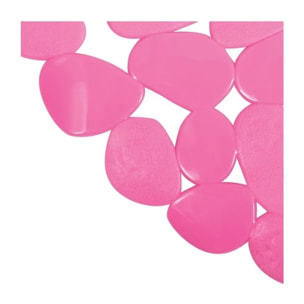 Tapis Fond de baignoire PVC GALETS Rose Fuschia MSV