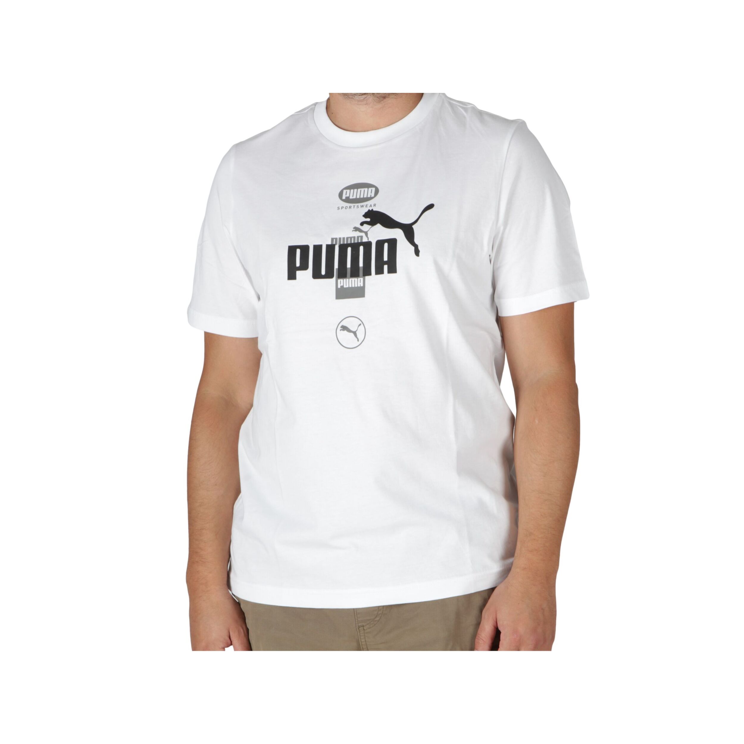 T-Shirt Puma Power Graphic T Bianco