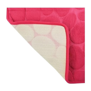 Tapis de bain Microfibre PEBBLE Rose Fuschia MSV