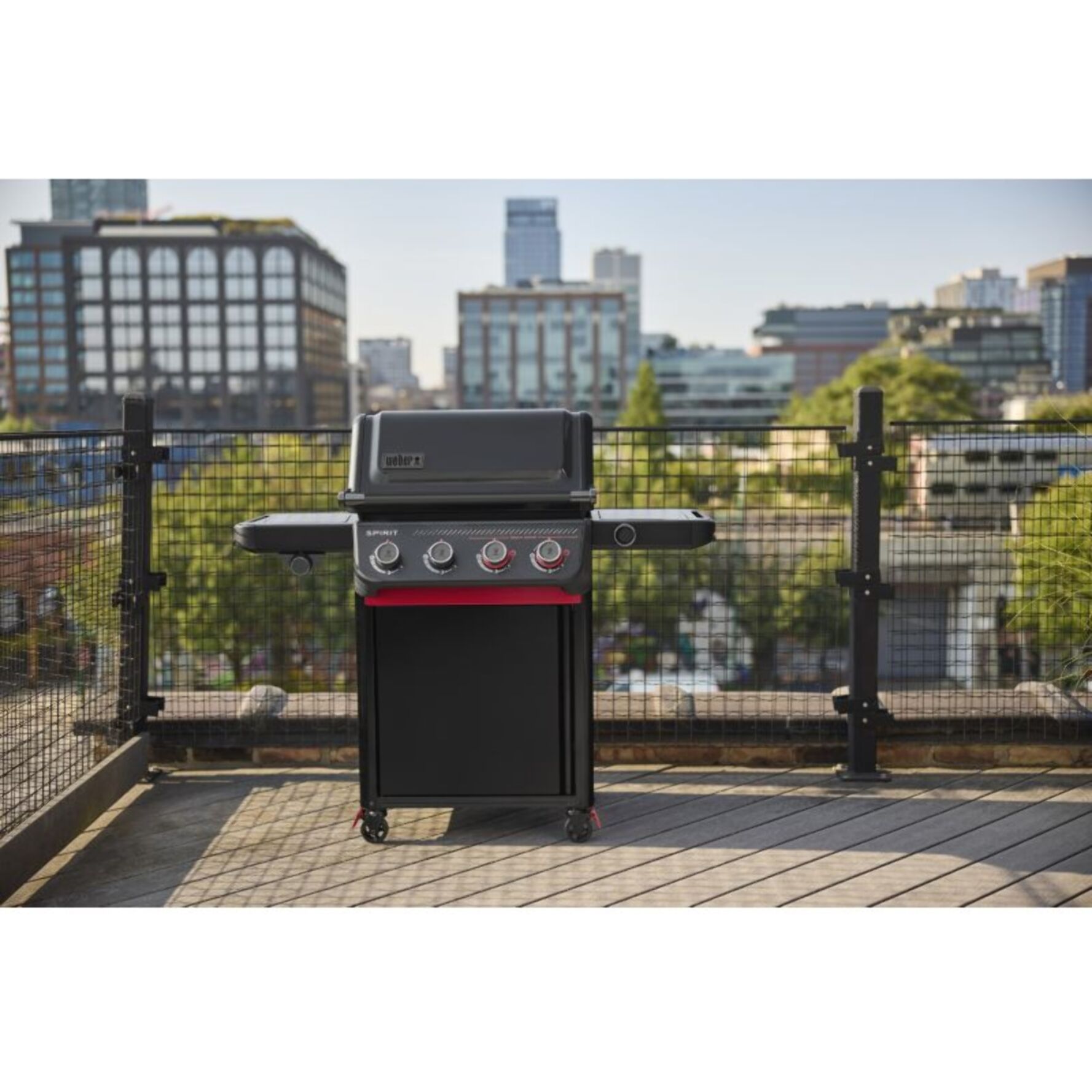 Barbecue gaz WEBER Gaz Spirit EPX-435R Stealth, sur chariot, 5 brûleurs dont 1 latéral, surface de cuisson 61 x 45