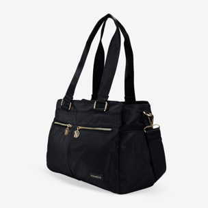 Bolso de hombro negro para portátil