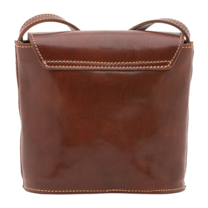 Borsa a tracolla uomo in vera pelle - Modello Castillon - 100% pelle - 16.0 x 17.5 x 7.0 cm