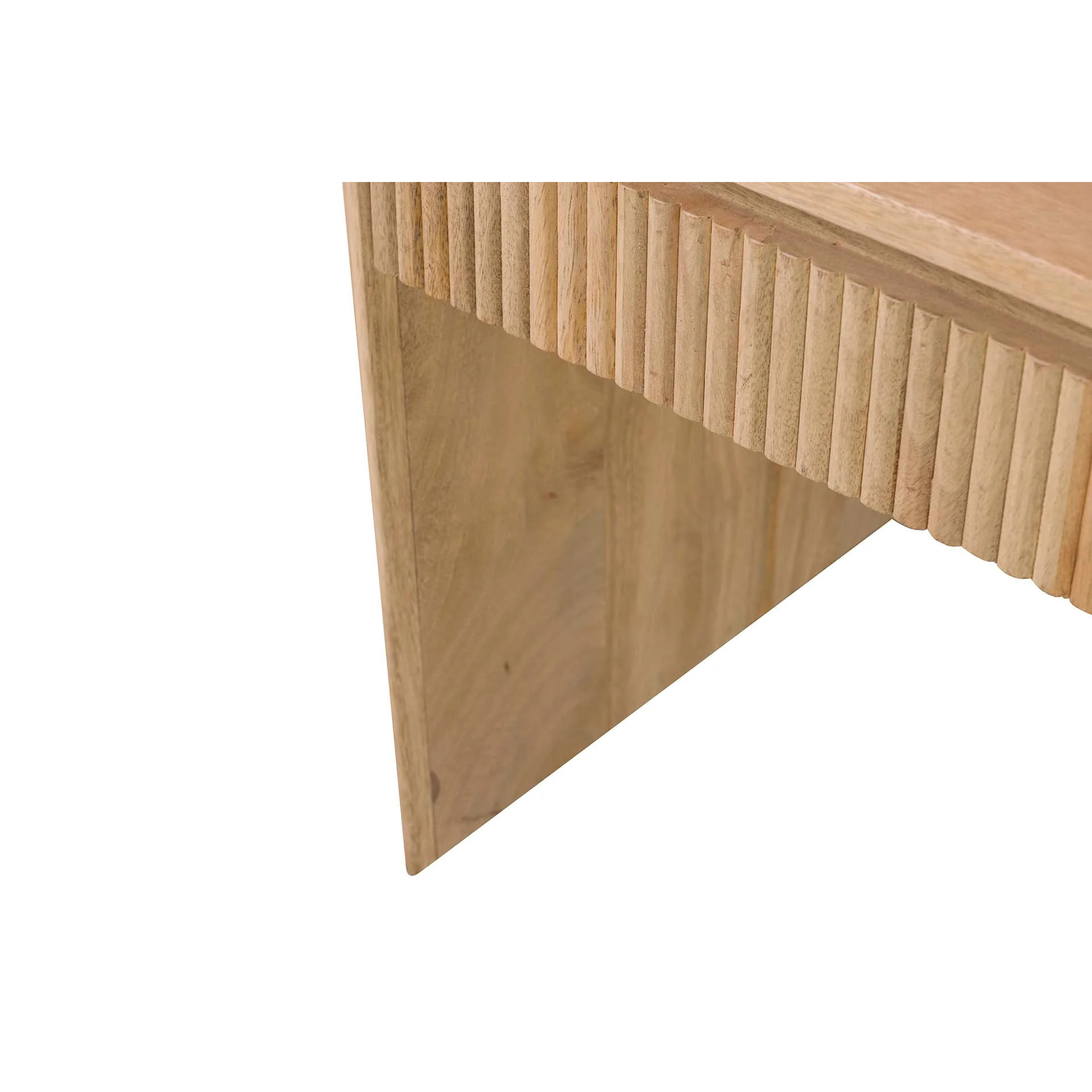 Mesa Centro Madera Mango Marrón Myra 140x70x45 Cm