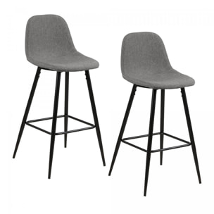 Lot de 2 tabourets de bar MIMOU