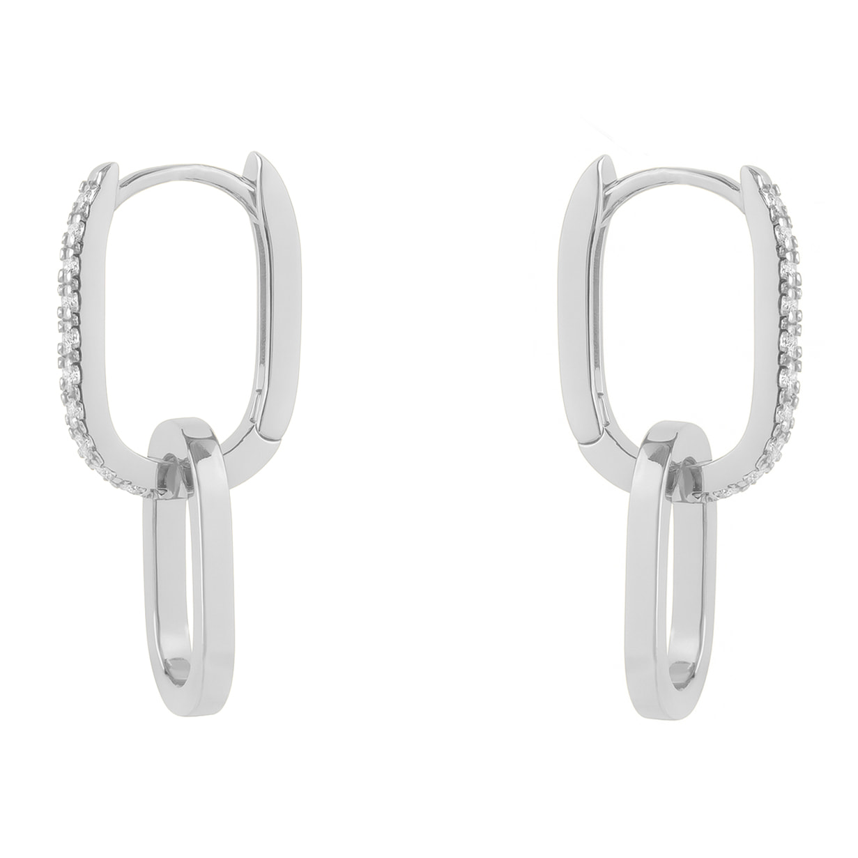 Pendientes acabado en Plata de Ley 925
