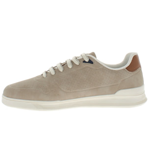 Armata di Mare Scarpe Uomo Sneakers Casual Stringate Basse con Soletta Rimovibile in Memory Foam AMU S25D732 Beige
