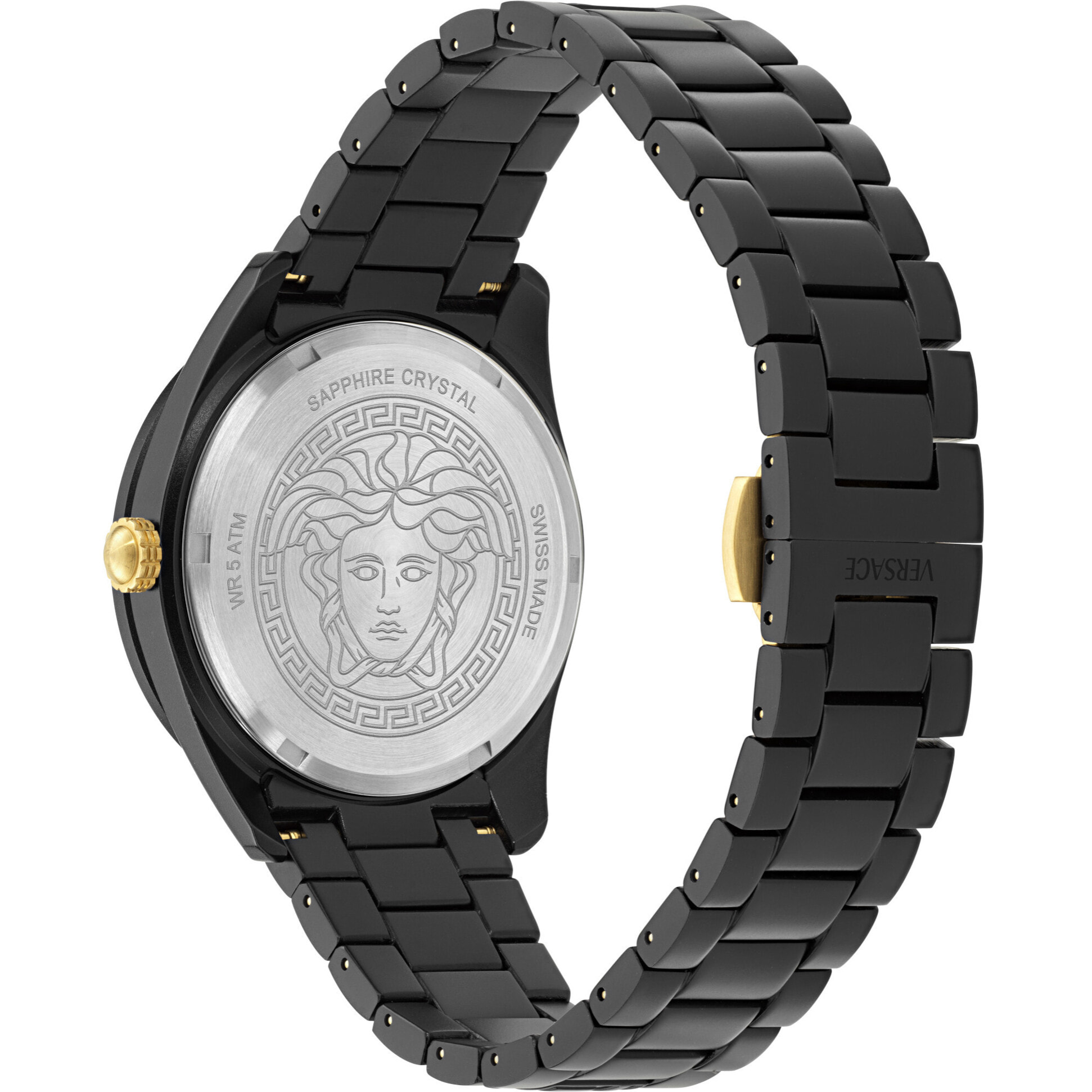 Versace Reloj Analógico De Cuarzo V-Dome Alluminium.timeles