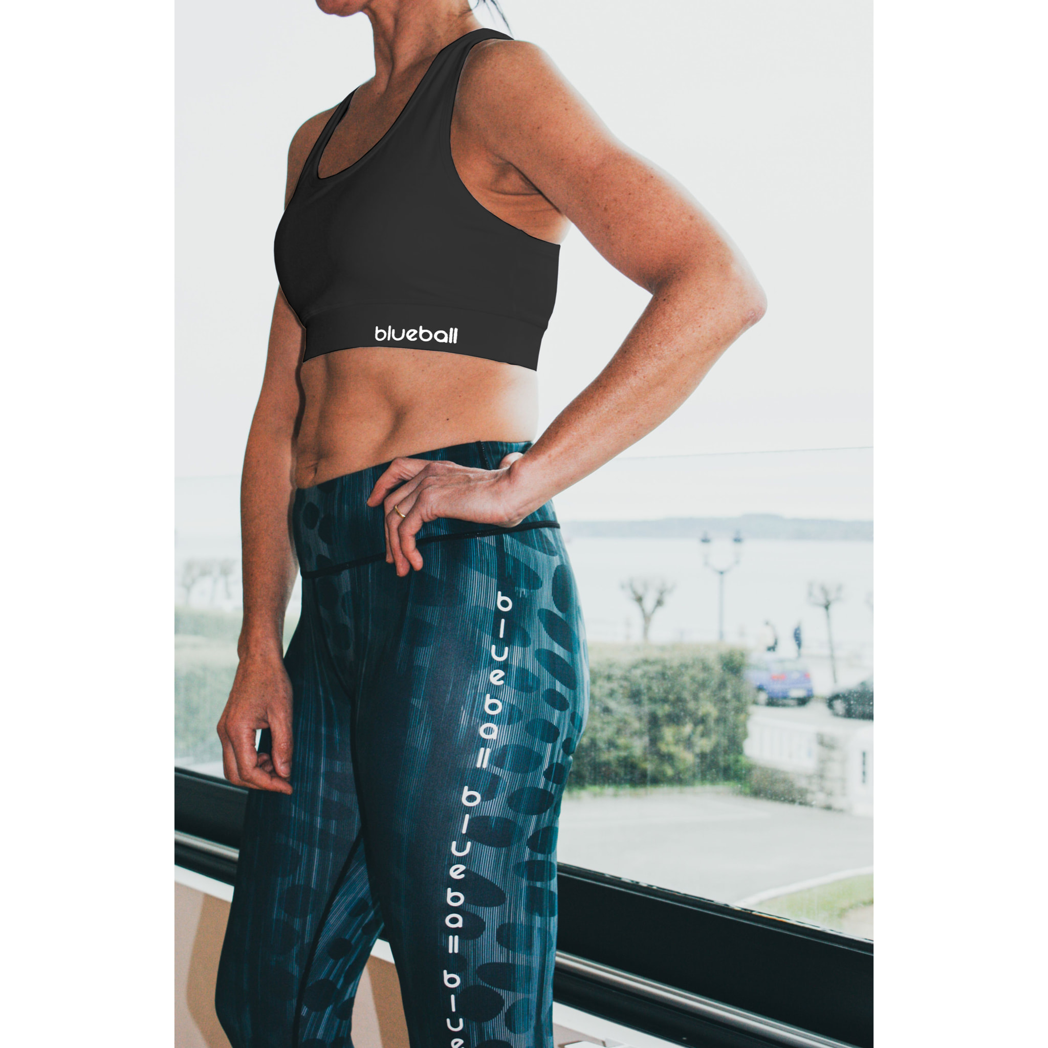 Sujetador deportivo slim para mujer BLUEBALL Liria - Negro