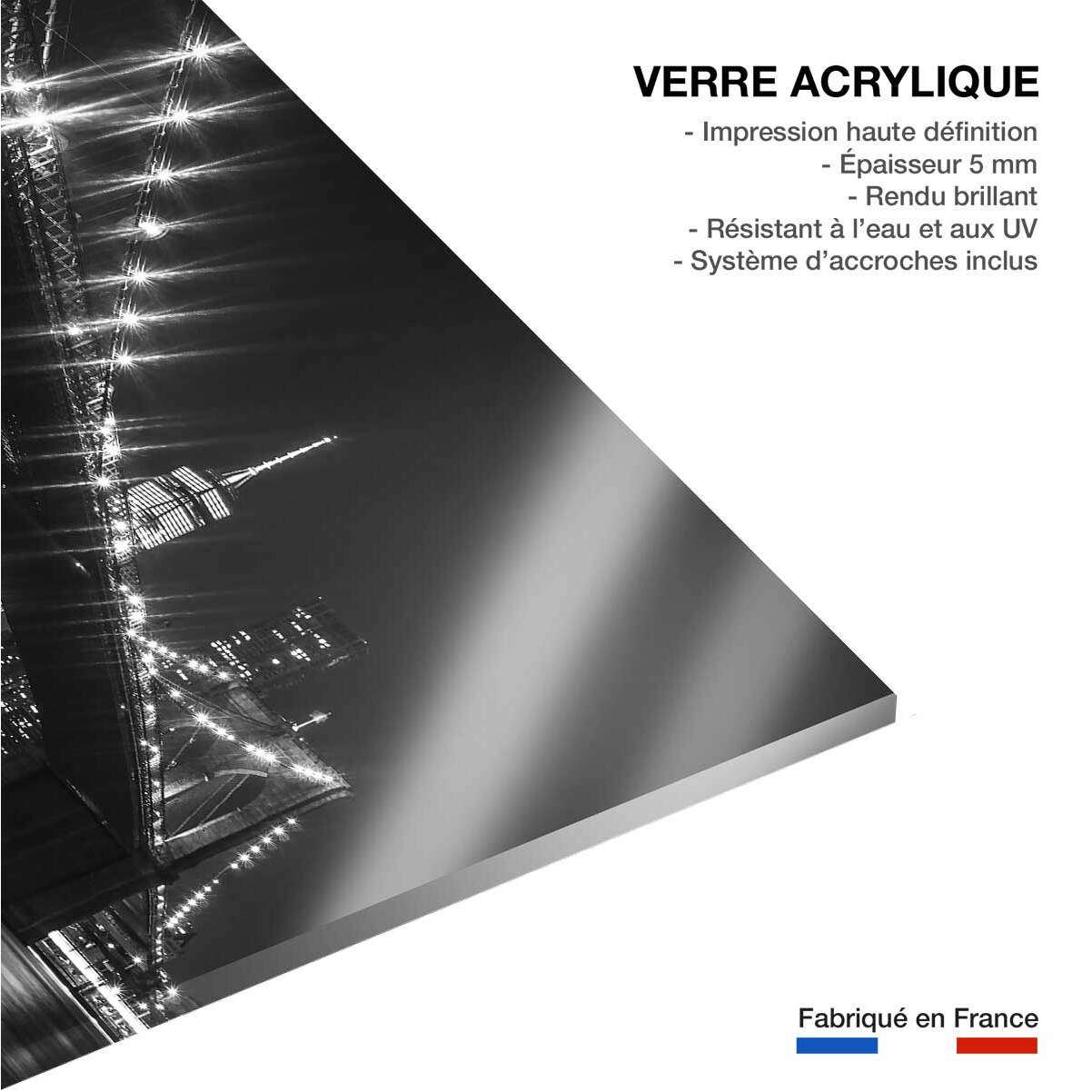 Tableau brooklyn brigde de nuit Tableau plexiglas