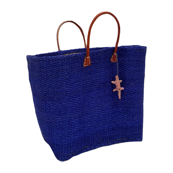 Panier artisanal de Madagascar - Tana GM Bleu Marine