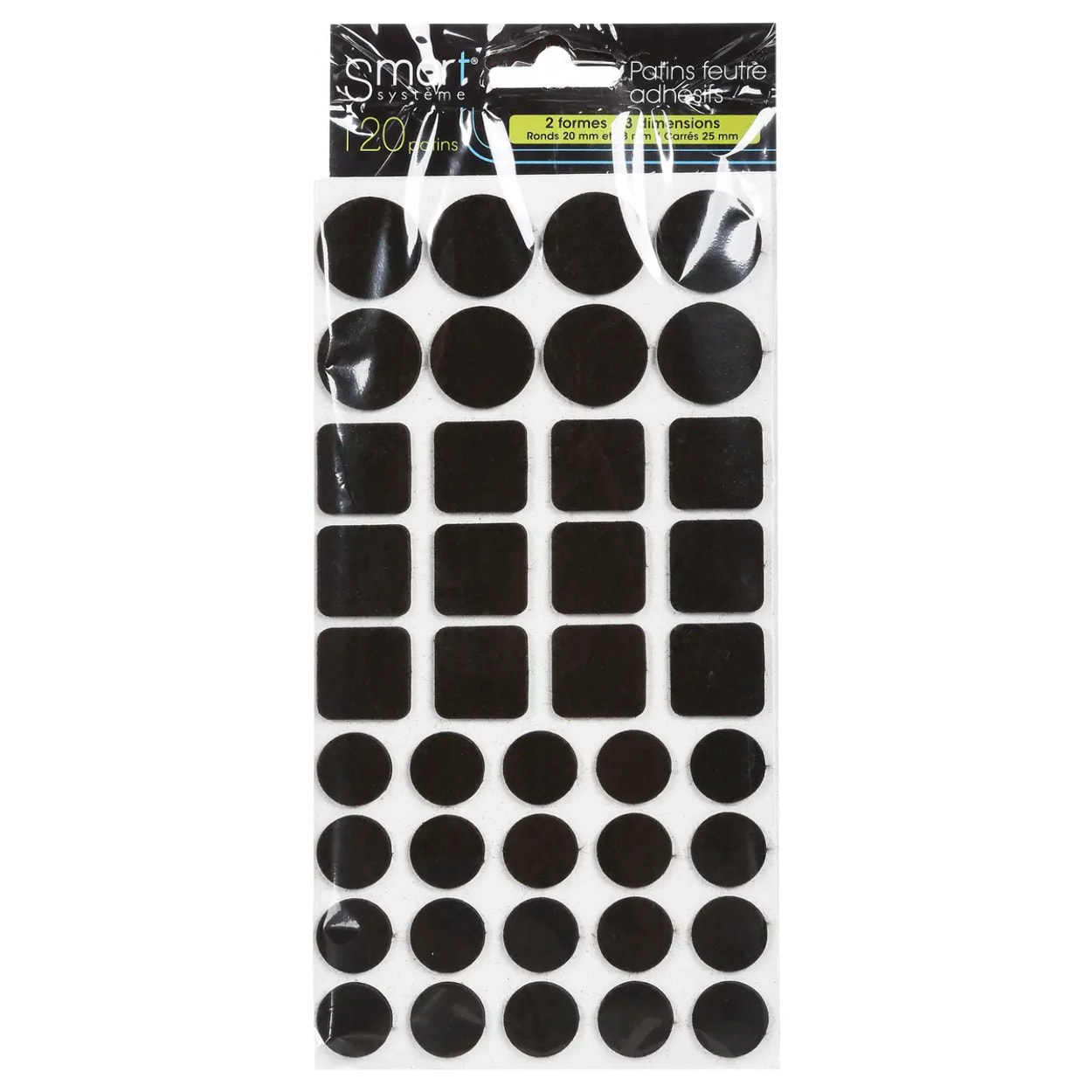 Lot de 120 patins feutre