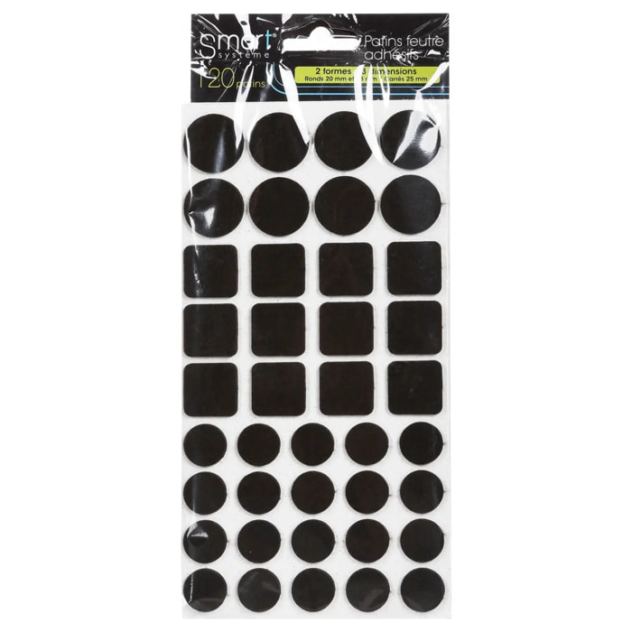 Lot de 120 patins feutre