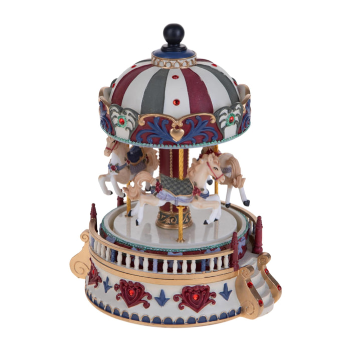 Carosello h15 cm con cavallini carillon - Pezzi 1 - ALTRO - Bianchi Dino SpA